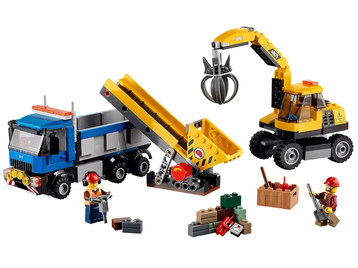 Excavator and Truck LEGO set (#60075-1)