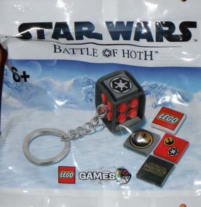 Star Wars: Battle of Hoth Die Key Chain LEGO set (#6012306-1)