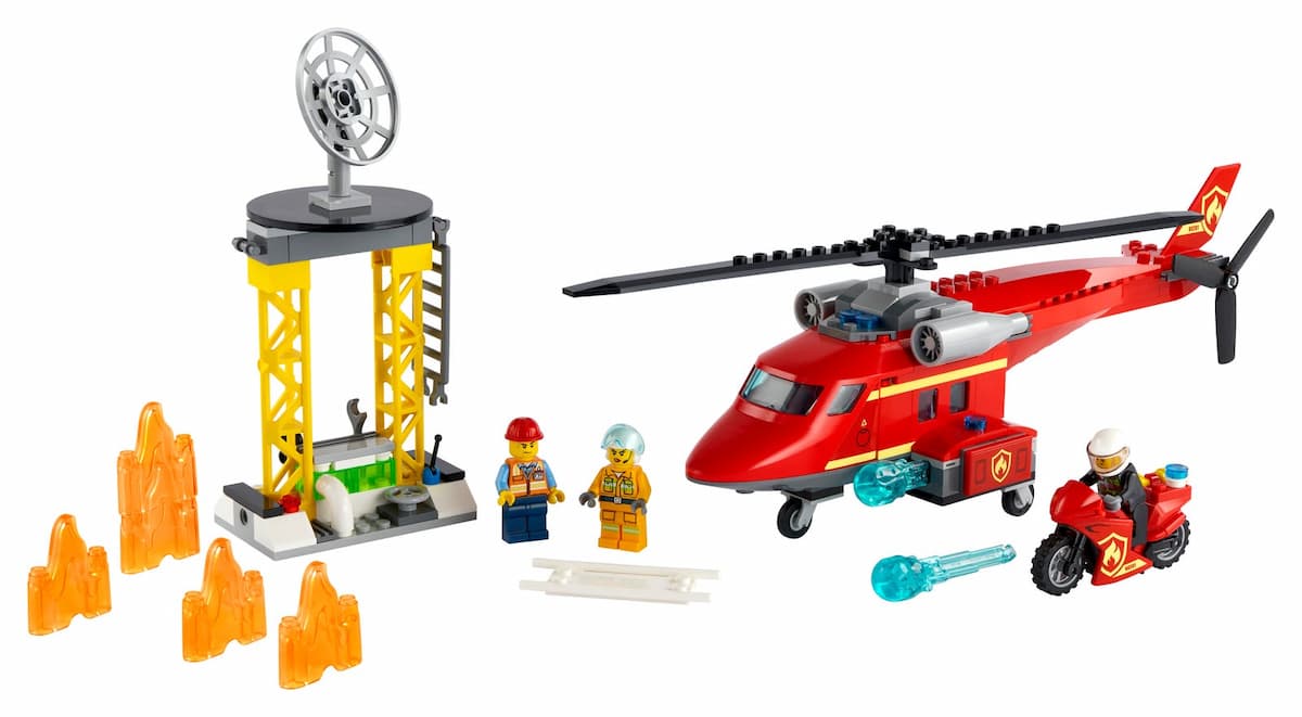 Fire Rescue Helicopter LEGO set (#60281-1)
