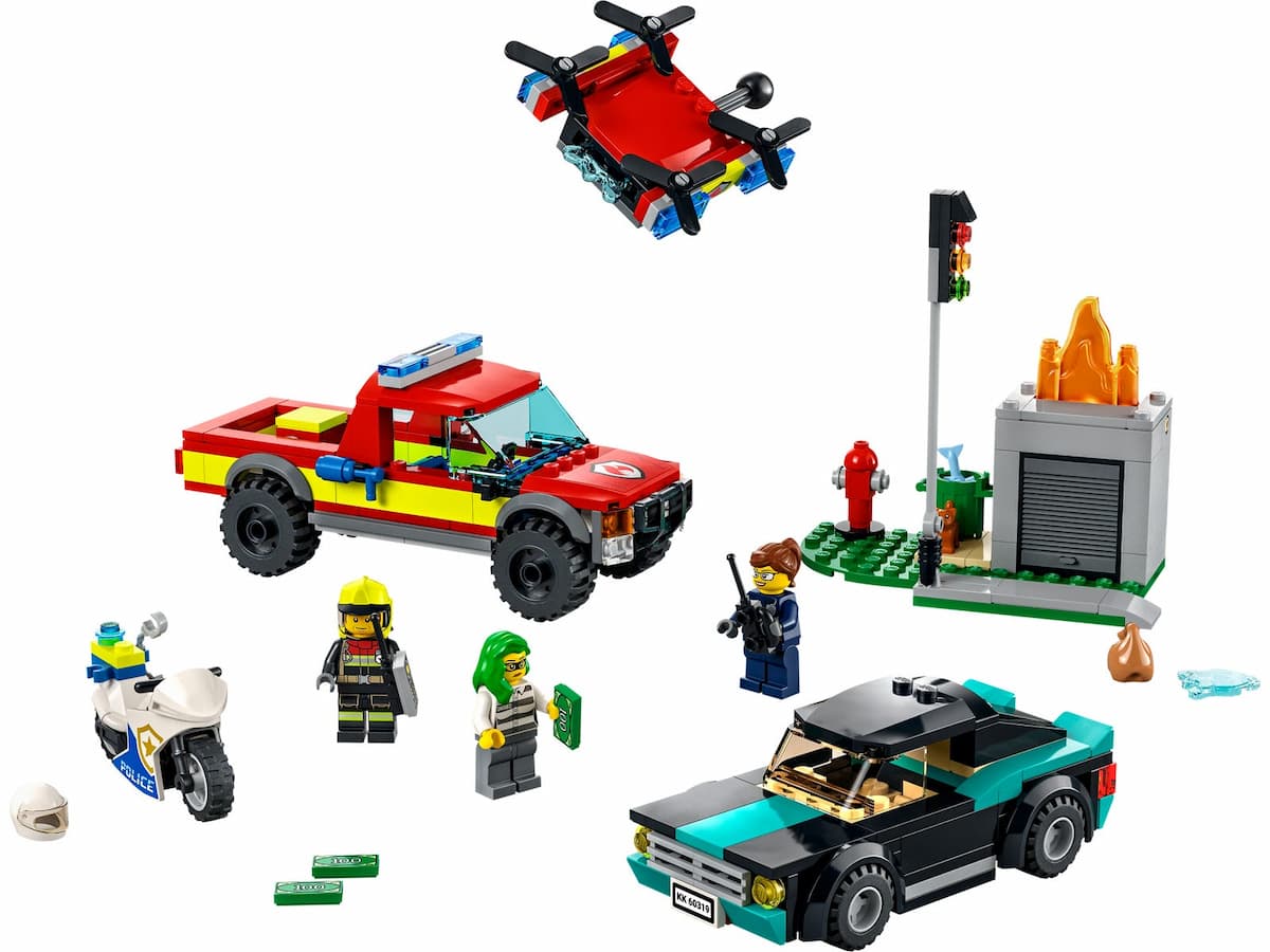 Fire Rescue & Police Chase LEGO set (#60319-1)