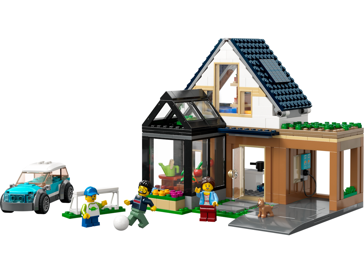 Family House and Electric Car LEGO set (#60398-1)