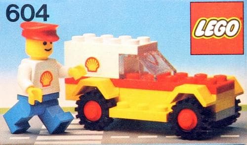 Shell Service Car LEGO set (#604-1, 1978)