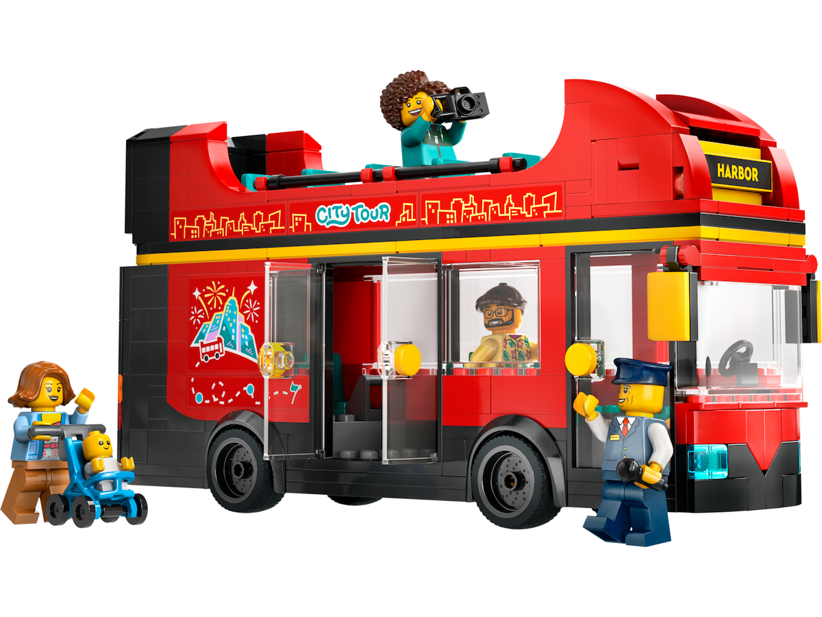 Red Double-Decker Sightseeing Bus LEGO set (#60407-1)