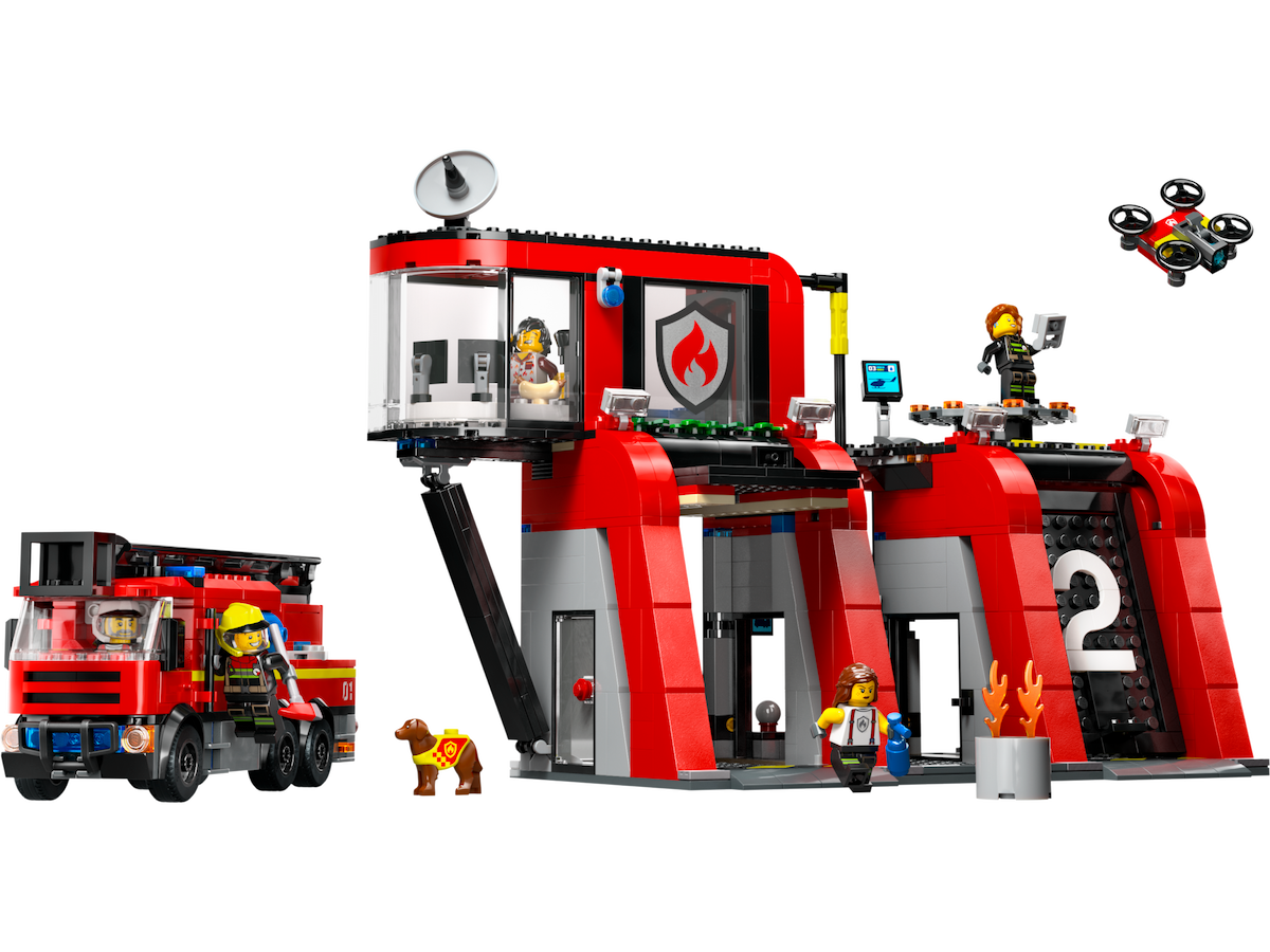 Fire Station with Fire Truck LEGO set (#60414-1)