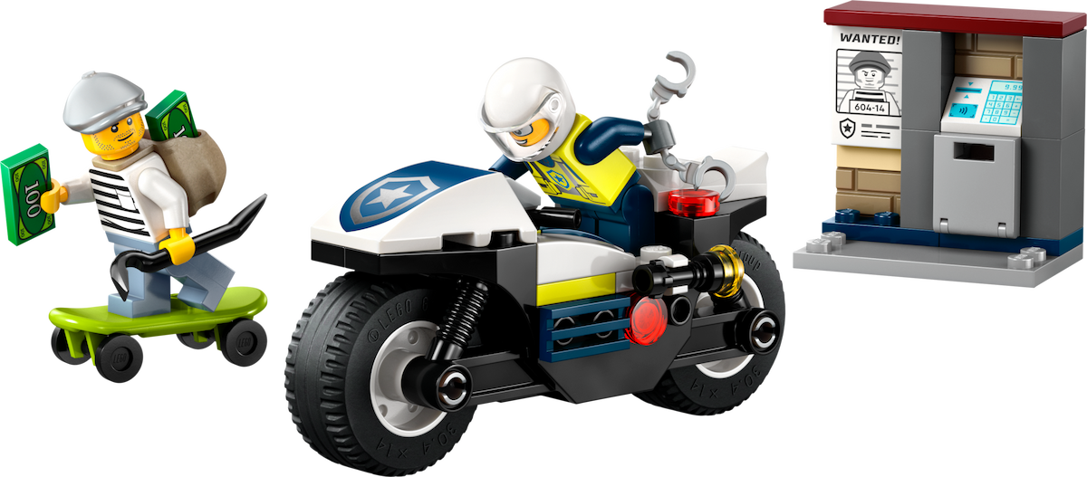 Police Motorcycle chase LEGO set (#60455-1)