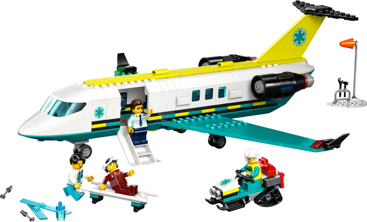 Emergency Air Ambulance Airplane LEGO set (#60465-1)