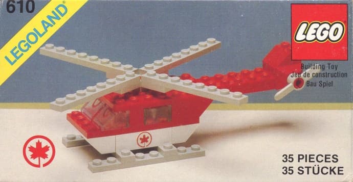 Rescue Helicopter LEGO set (#610-2)