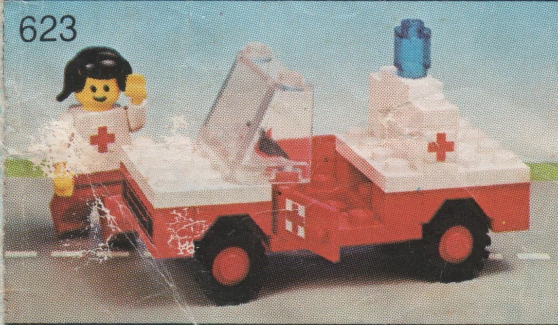 Medic's Car LEGO set (#623-1, 1978)