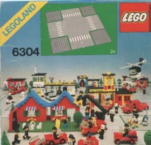 Cross Roads Plates LEGO set (#6304-1, 1980)