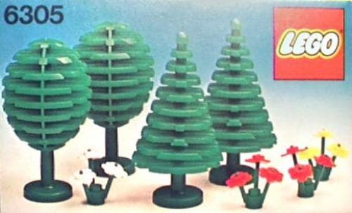Trees and Flowers LEGO set (#6305-1, 1980)