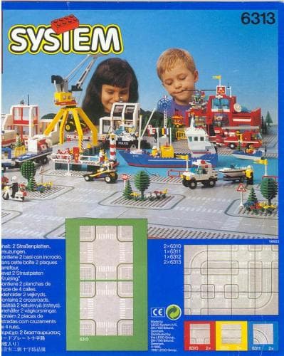 Cross-Road Plates LEGO set (#6313-1, 1986)