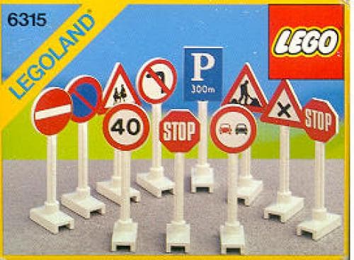 Road Signs LEGO set (#6315-1, 1988)