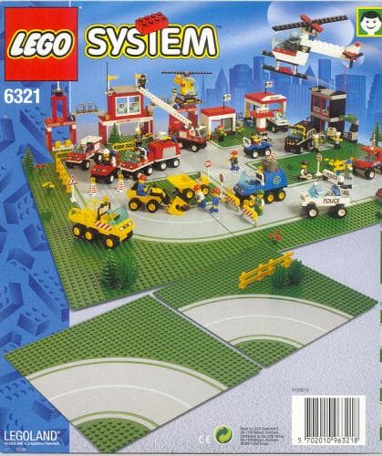 Curved Road Plates LEGO set (#6321-1)