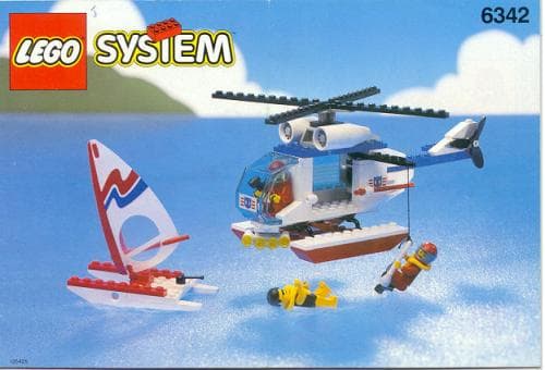 Beach Rescue Chopper LEGO set (#6342-1)
