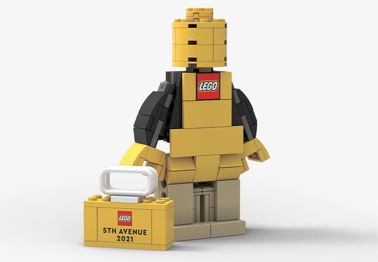 New York 5th Avenue Brand Store Opening Associate Figure LEGO set (#6384214-1)