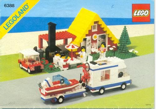 Holiday Home with Caravan LEGO set (#6388-1)