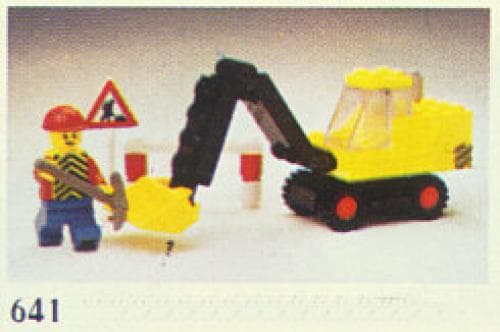 Excavator LEGO set (#641-1, 1978)