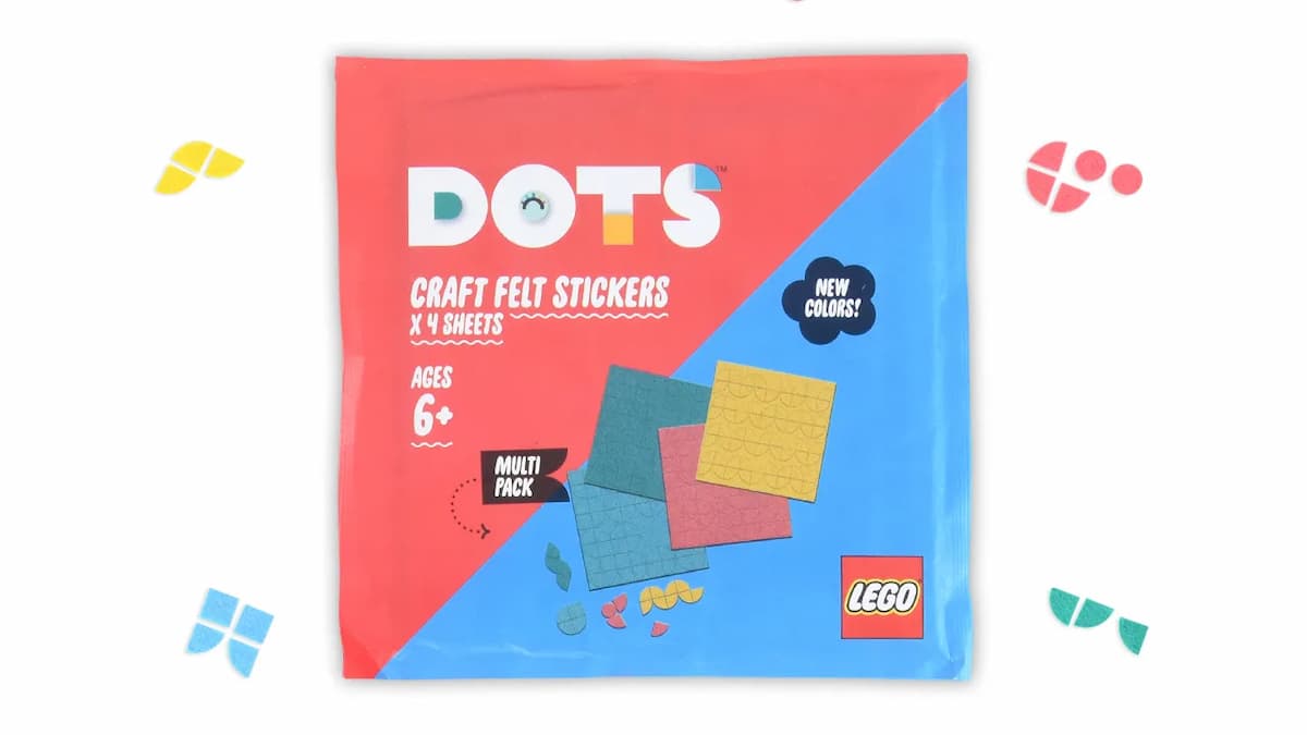 Crafty Felt Stickers x 4 Sheets LEGO Gear set (#6418411-1, 2022)