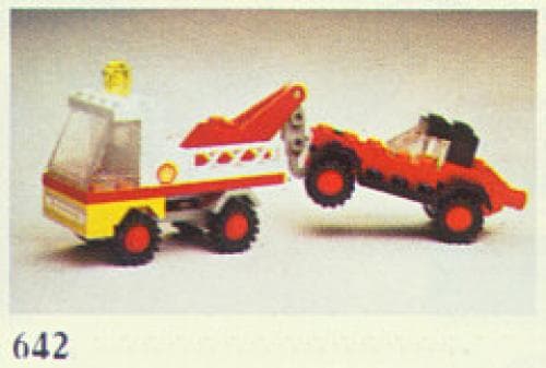 Tow Truck and Car LEGO set (#642-1, 1978)