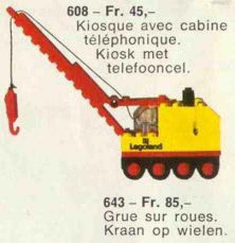 Mobile Crane LEGO set (#643-2)