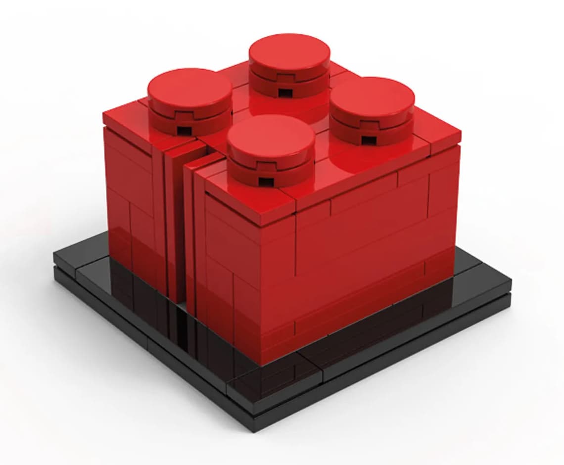 Buildable 2 x 2 Red Brick LEGO set (#6436693-1)