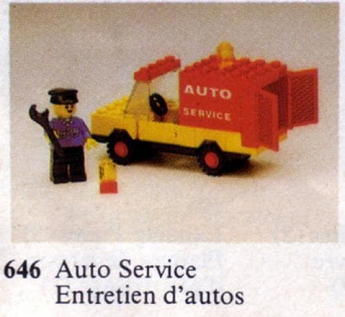 Auto Service Truck LEGO set (#646-1, 1979)
