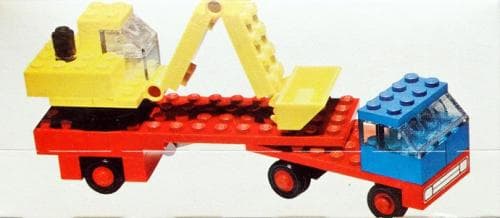 Low-Loader with Excavator LEGO set (#649-1)