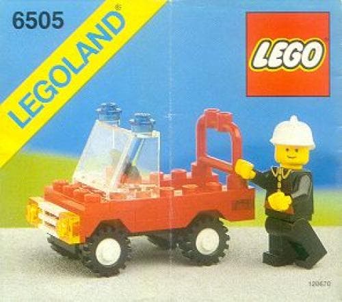 Fire Chief's Car LEGO set (#6505-1, 1988)