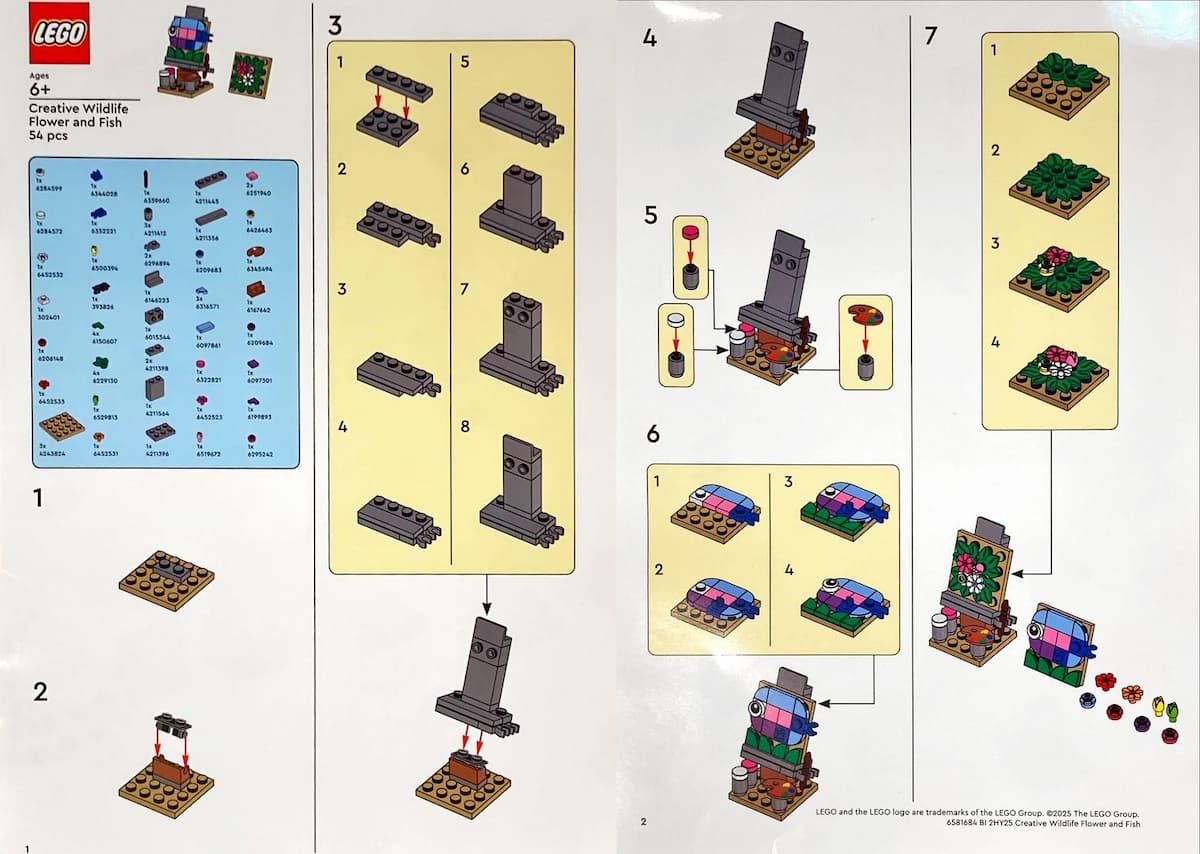 Creative Wildlife Flower and Fish LEGO set (#6581684-1)