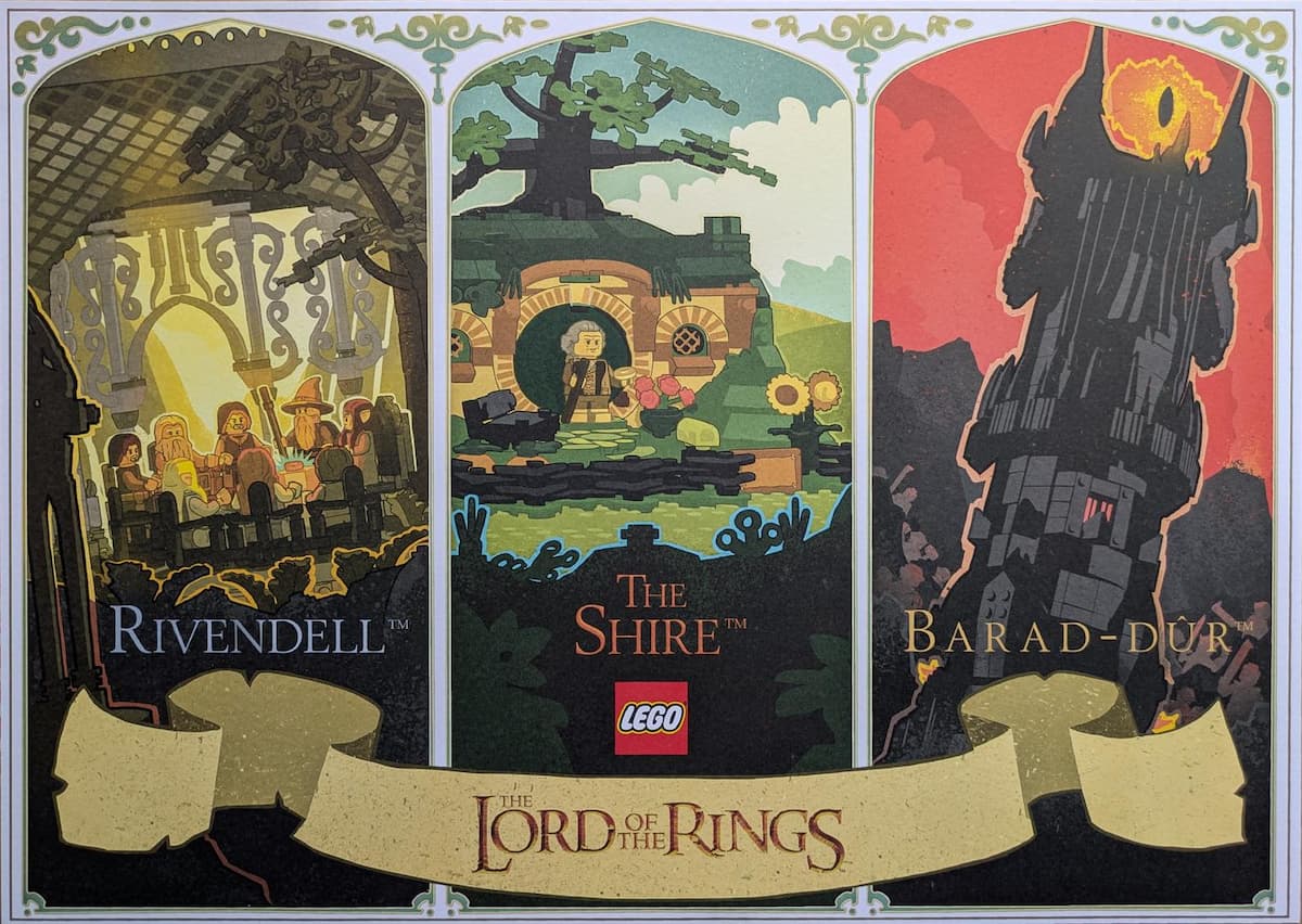 Lord of the Rings Poster LEGO Posters and Art Prints set (#6594064-1, 2025)