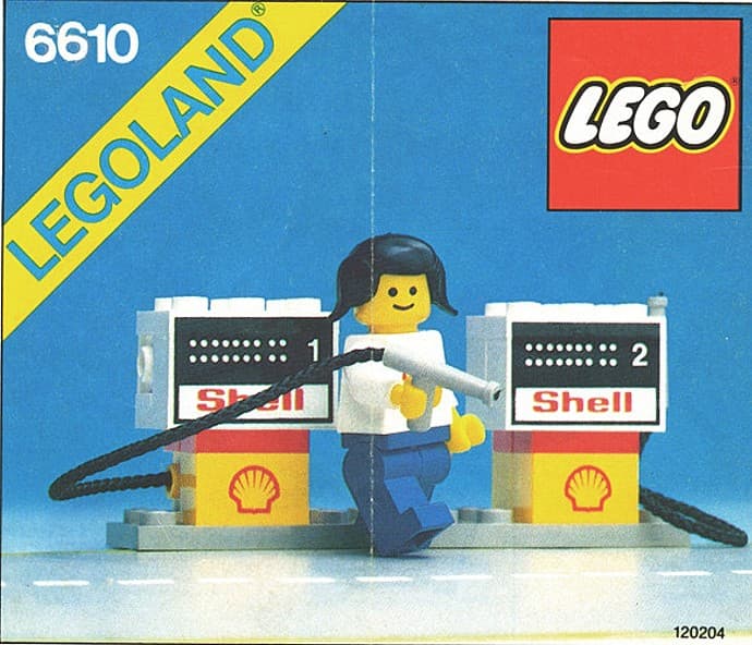 Shell Petrol Pumps LEGO set (#6610-1, 1981)