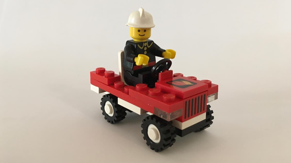 Fire Chief's Car LEGO set (#6612-1, 1986)