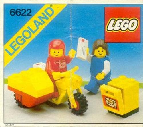 Mailman on Motorcycle LEGO set (#6622-1, 1984)