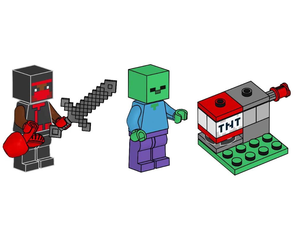 Ninja, Zombie and TNT Launcher LEGO set (#662304-1)