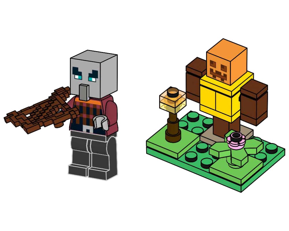 Pillager with Training Dummy LEGO set (#662306-1)