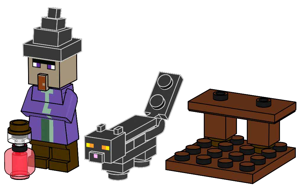 Witch and Black Cat LEGO set (#662408-1)