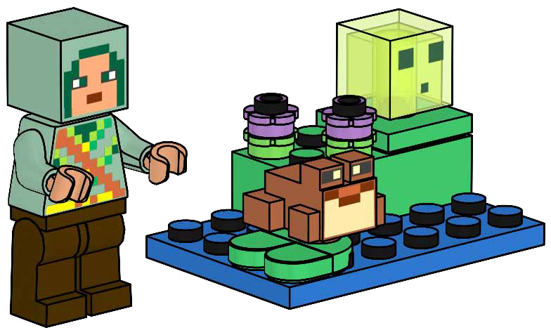Hero with Frog and Slime LEGO set (#662412-1)