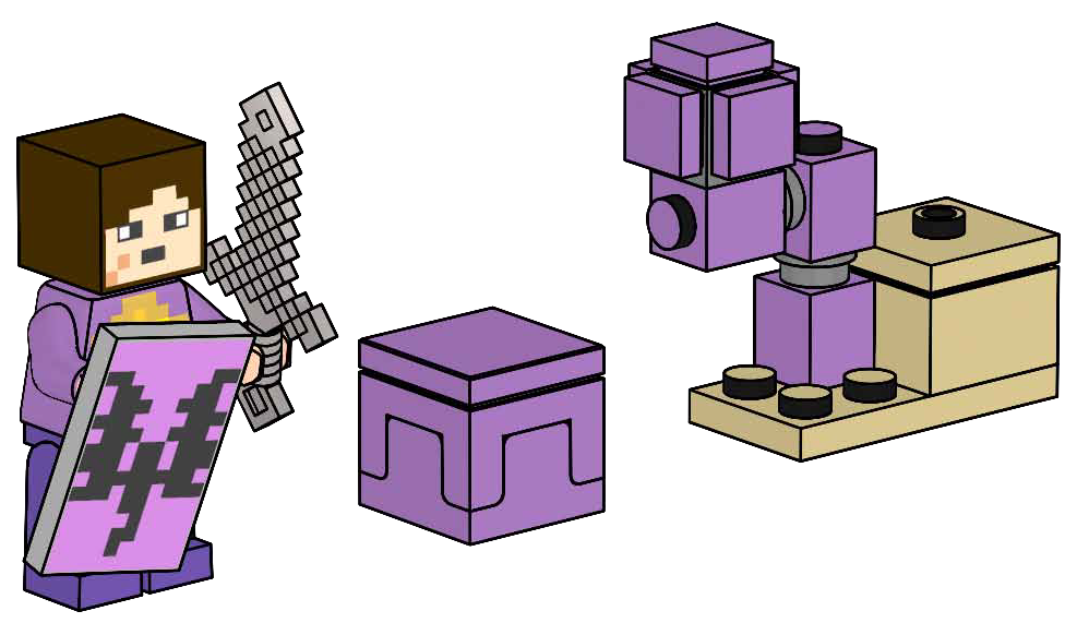 End Warrior and Shulker LEGO set (#662413-1)