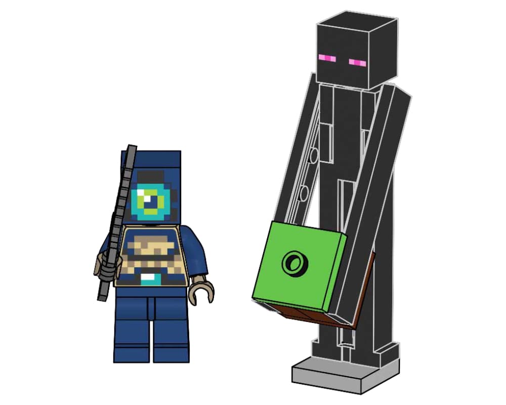 Enderman Duel LEGO set (#662507-1)