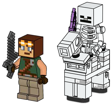 Hero with Skeleton and Skeleton Horse LEGO set (#662509-1)