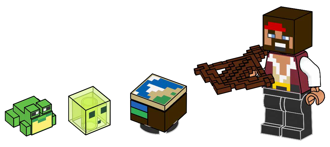 Pirate with Frog, Slime and Cartography Table LEGO set (#662513-1)