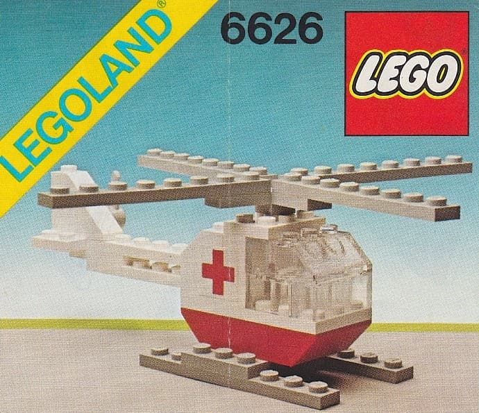 Rescue Helicopter LEGO set (#6626-1, 1981)