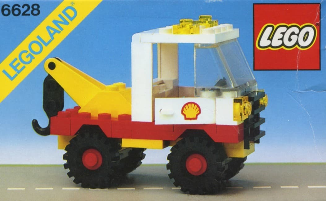 Shell Tow Truck LEGO set (#6628-1, 1981)