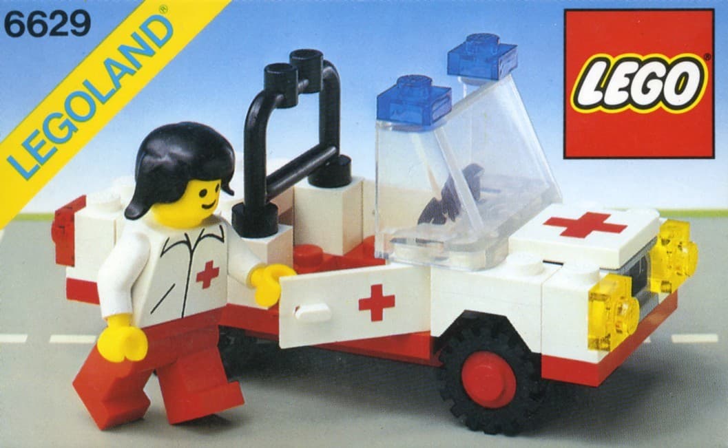 Ambulance LEGO set (#6629-1, 1981)