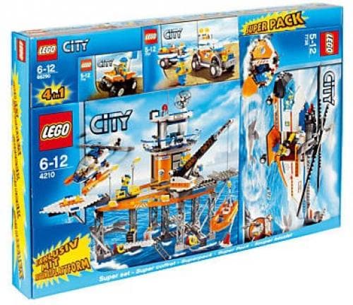 City Coast Guard Super Pack 4 in 1 LEGO set (#66290-1)