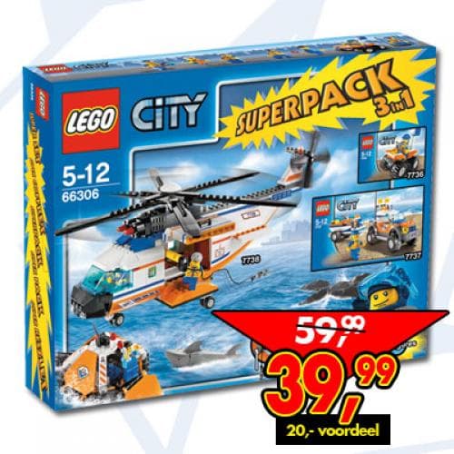 City Coast Guard Super Pack 3 in 1 LEGO set (#66306-1)