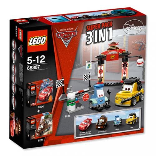 Cars 2 Super Pack 3 in 1 LEGO set (#66387-1)