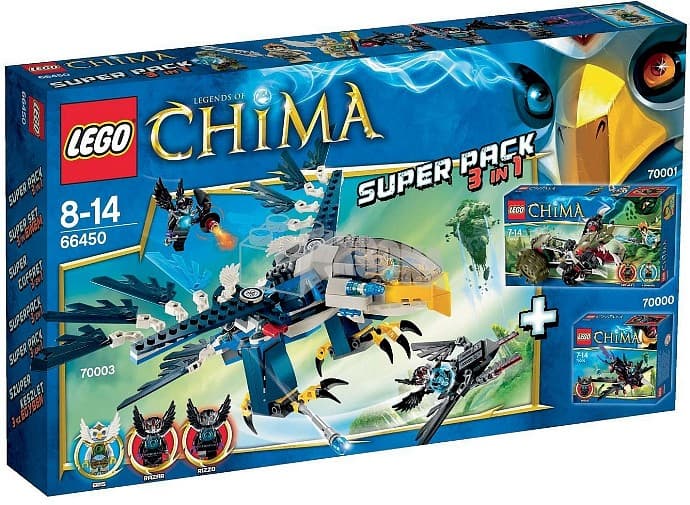 Legends of Chima Super Pack 3 in 1 LEGO set (#66450-1)