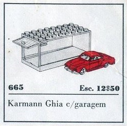 1:87 Karmann Ghia LEGO set (#665-1)