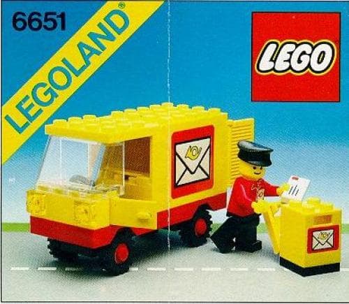 Post Office Van LEGO set (#6651-1, 1982)